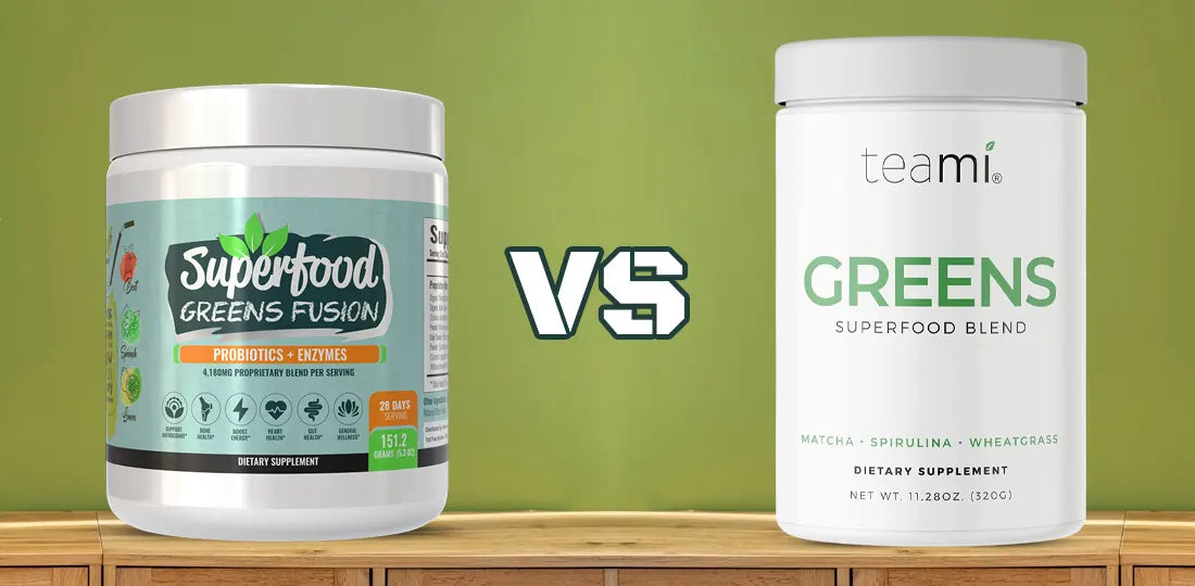 Superfood Greens Fusion vs. Teami Greens Superfood Powders