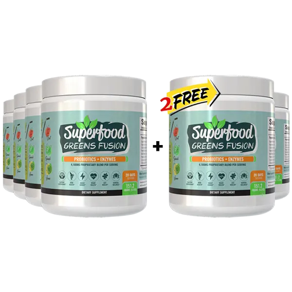 Superfood Greens Fusion - Probiotics + Enzymes Supplement