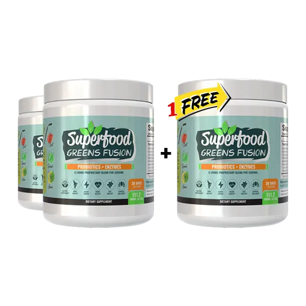 Superfood Greens Fusion - Probiotics + Enzymes Supplement