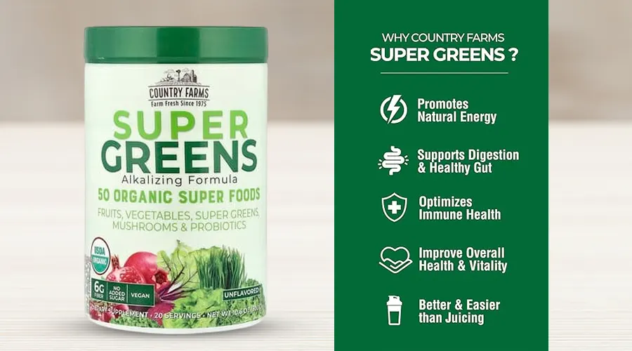 Country Farms Super Greens Powder Benefits