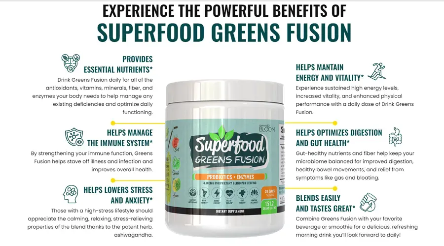 Superfood Greens Fusion Benefits