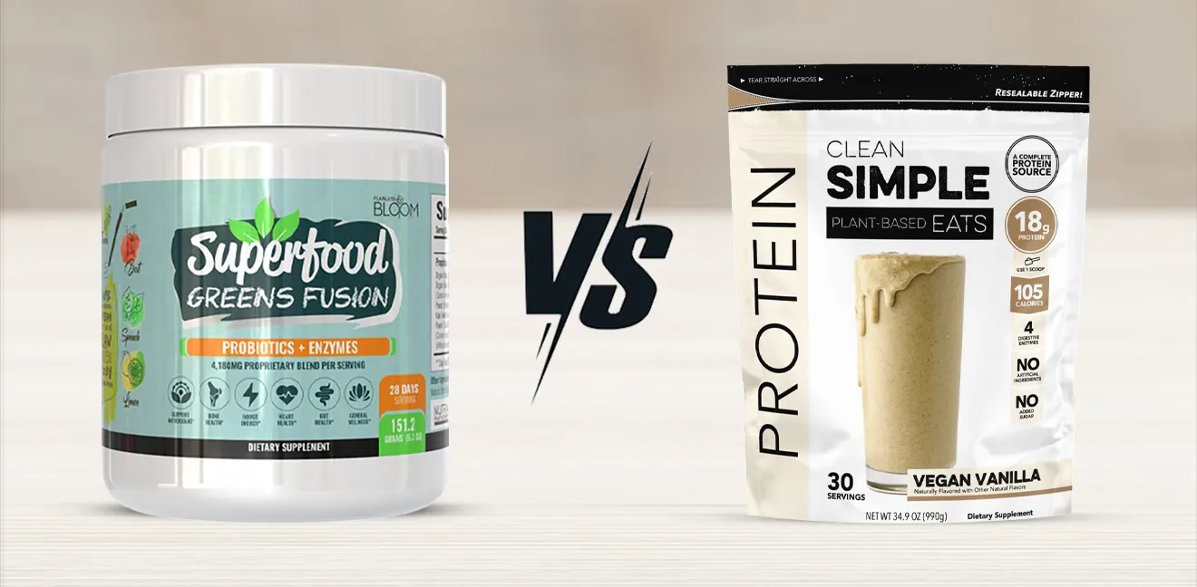 Superfood Greens Fusion vs. Clean Simple Eats