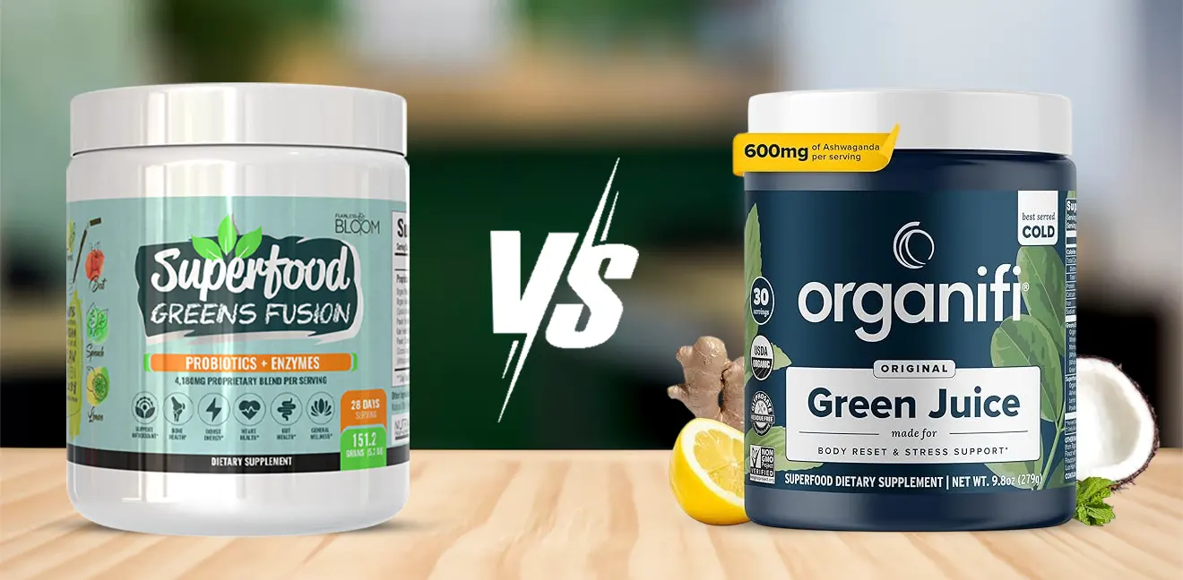 Superfood Greens Fusion vs. Organifi Green Juice