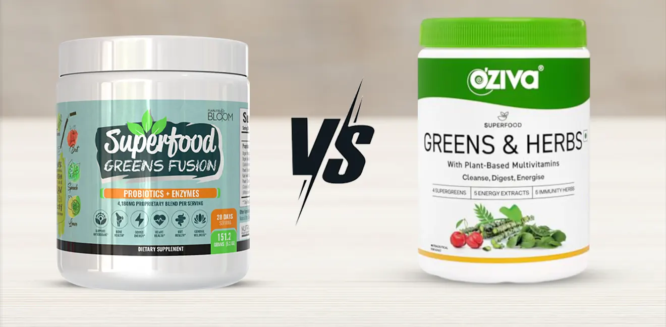 Superfood Greens Fusion vs. OZiva Greens & Herbs