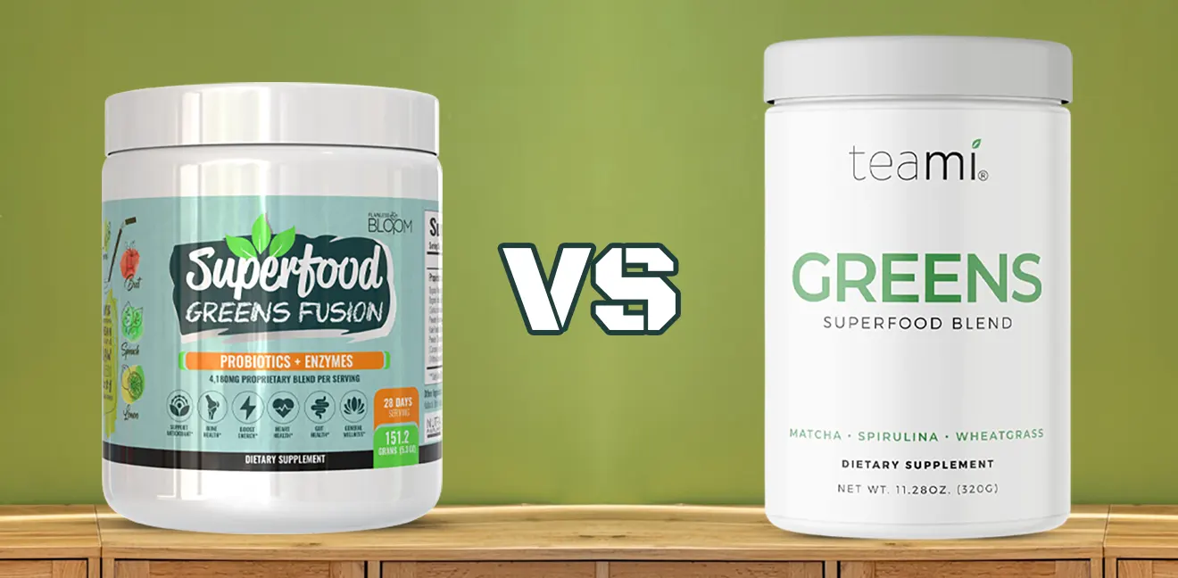 Superfood Greens Fusion vs. Teami Greens Superfood Powders